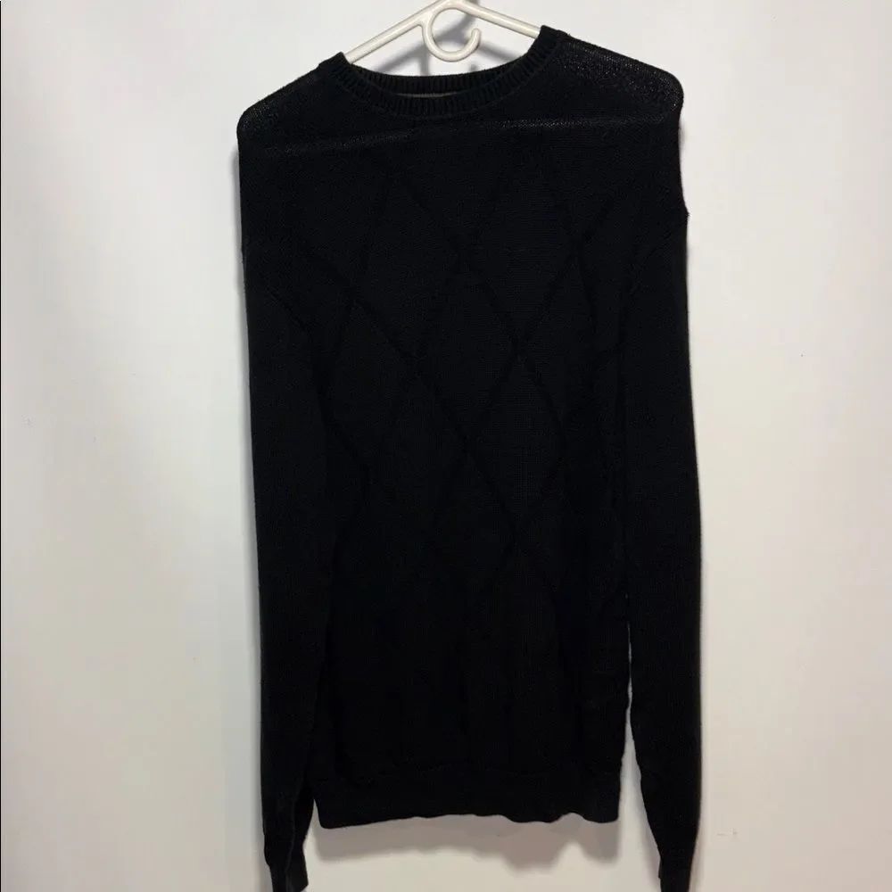 David Taylor Men's Black Crewneck Sweater